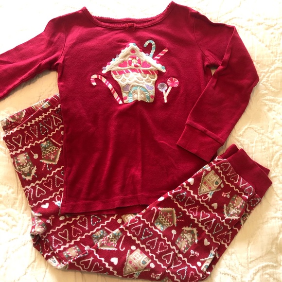 Gymboree Other - Gymboree Gingerbread Holiday Pajamas 100% Cotton